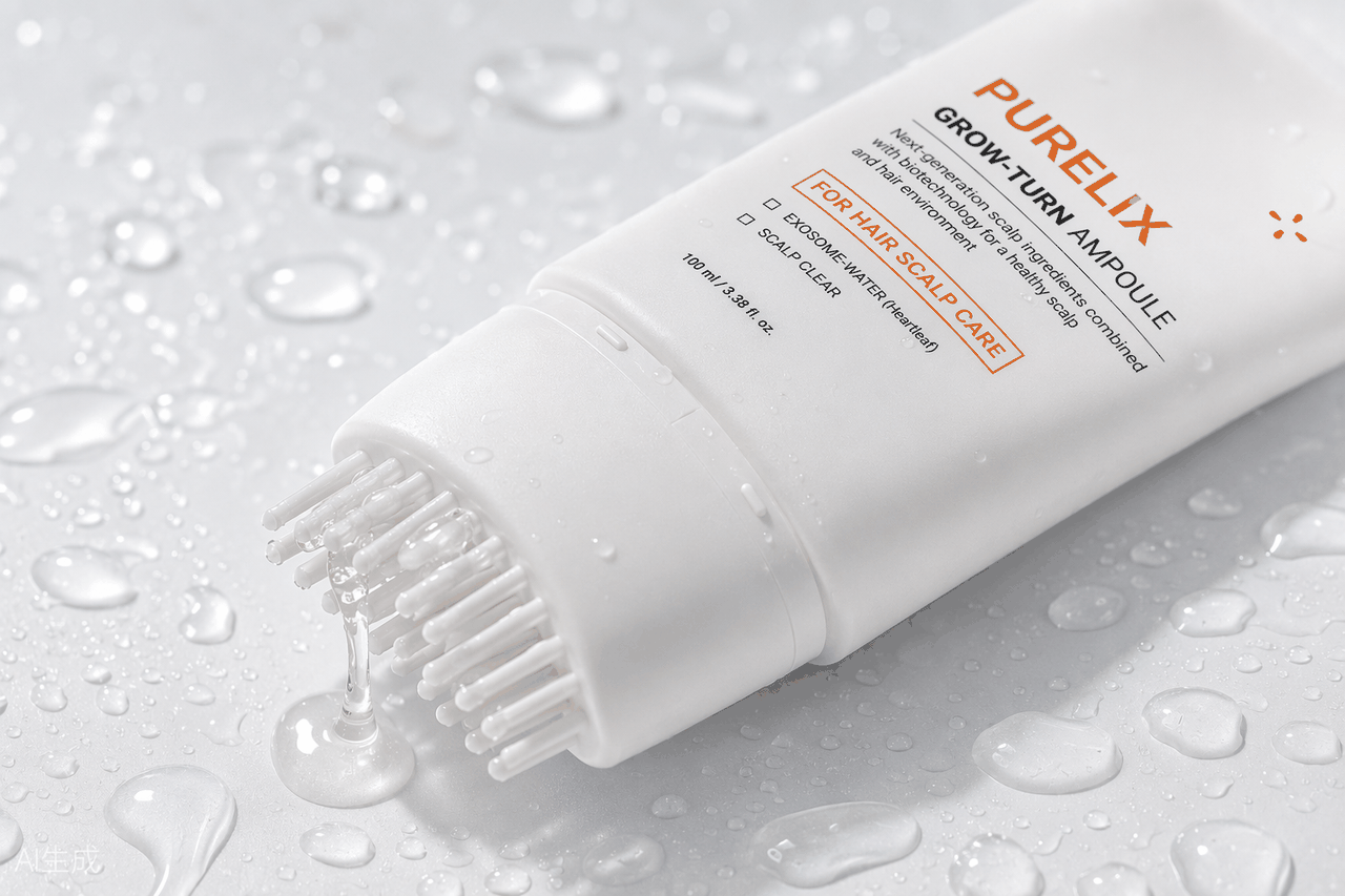 Lightweight serum texture applied to the scalp