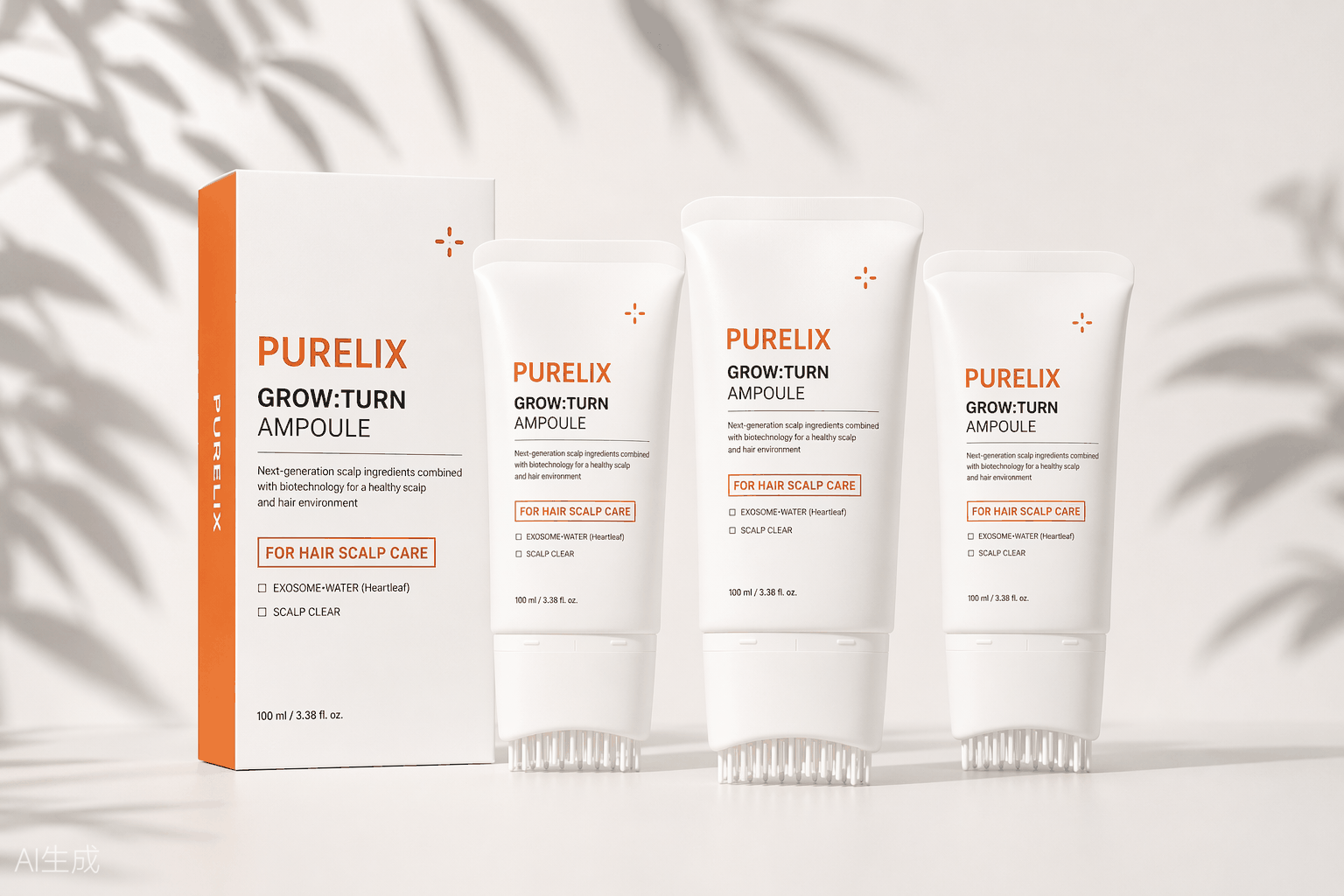 Three Purelix RootDirect™ Scalp Serum bottles